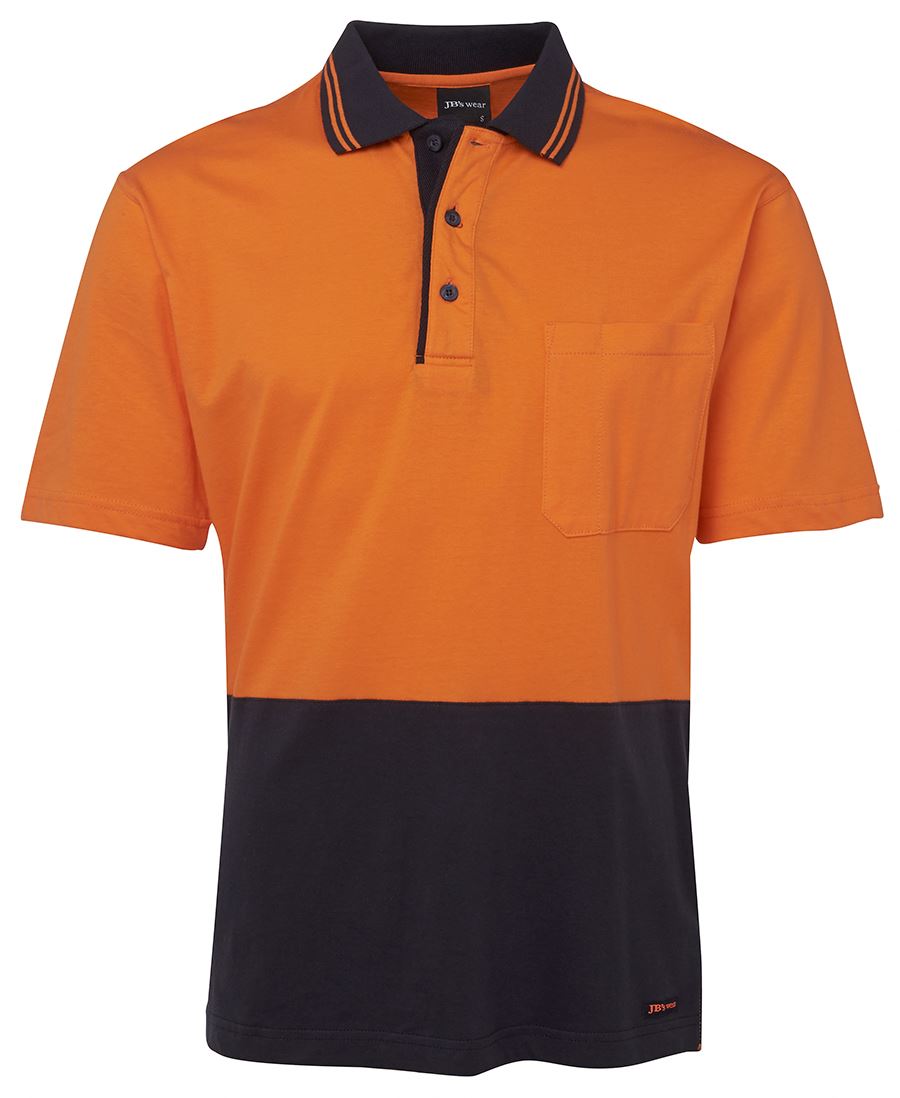 JB's Wear Hi Vis S/S Cotton Polo 6CPHV